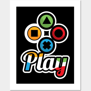 Play logo Posters and Art